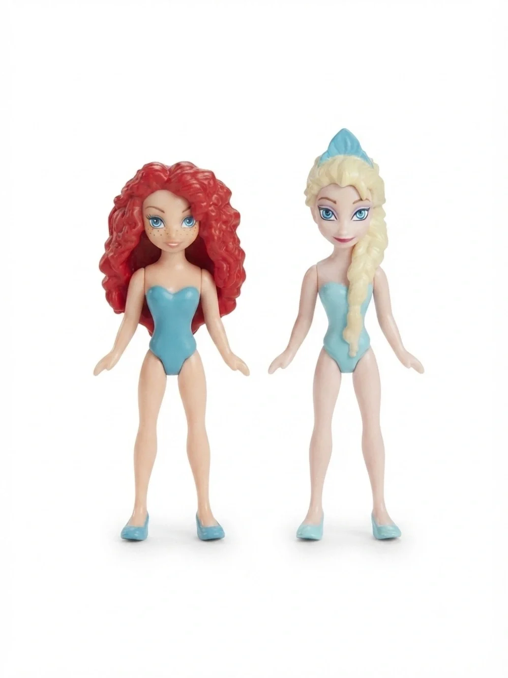 Disney Princess MagiClip Mini Dolls Lot - Elsa & Merida (Base Figures Only)